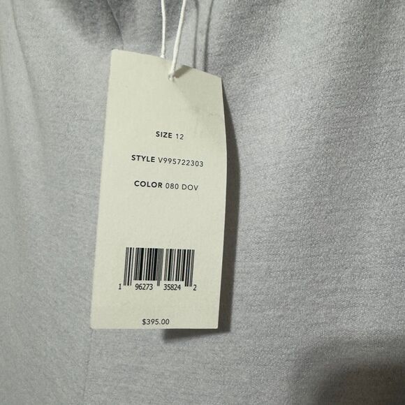 NEW VINCE Wool Flannel Wide Leg Pants Grey sz 12 $395 RV tall quiet luxury - Picture 4 of 9